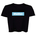 WeMen Classic Crop Tee - Black & Blue