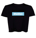 WeMen Classic Crop Tee - Black & Blue